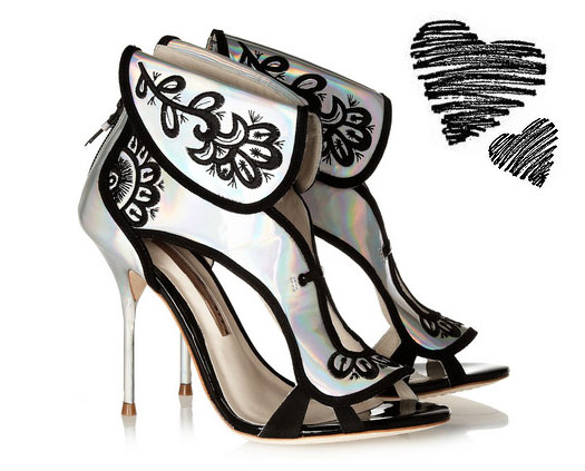I-Want-sophia-webster-Leoni-holographic-leather-sandals-netaporter-shoe-shopping